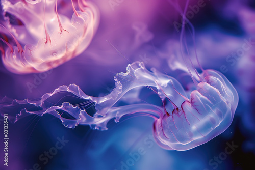 Close up of a jellyfish in the water