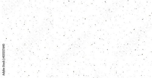 Seamless patern subtle black grunge speckle on white background. Distress grain abstract texture with grungy splash dirty repeated pattern. Backdrop with specks, grit, scratches, rough sand effect