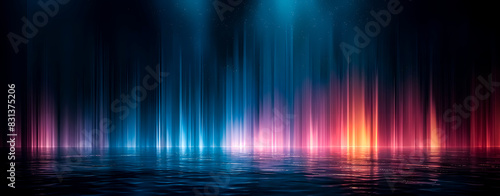 Abstract background with a curtain of different colors