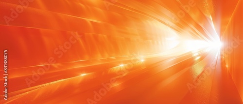 orange light underground tunnel.