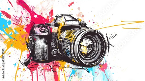 Spray Paint Graffiti Camera Photography icon with white background