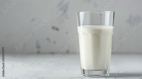 Crisp Milk on White. Generative AI