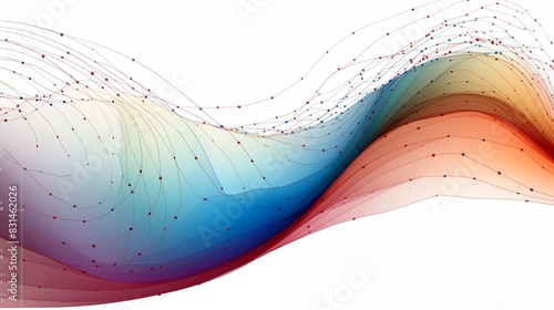 Gradient descent optimization path plot for a supervised learning model