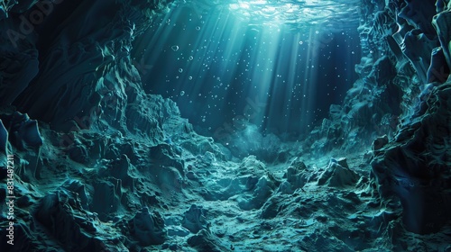 Deep-sea brine pools, extreme environment, alien ecosystems.