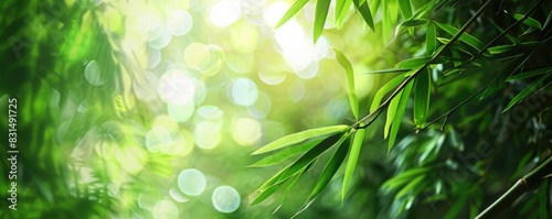 bamboo forest with blurred background
