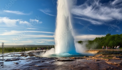 strokkur geysir eruption golden circle iceland