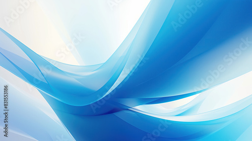 Gradient blue lines on a light background form a harmonious and stylish pattern.