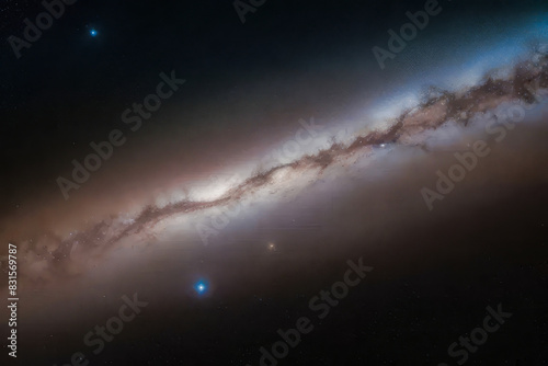 fotografía nocturna del universo, via láctea, estrellas 