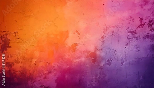 colorful orange pink and purple background distressed grunge texture abstract hot vibrant colors 