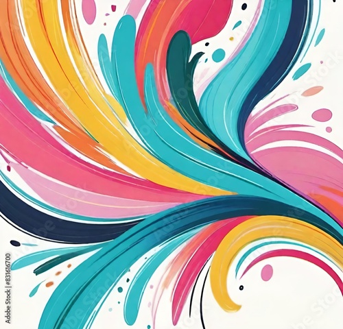 abstract colorful background, pattern, swirl, rainbow, flower, art, color, wave, floral, card, colorful, wallpaper, decoration, line