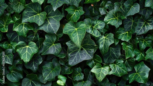 Hardy ivy species of Araliaceae creeps and covers walls trees and buildings requiring regular pruning for maintenance