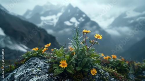 Through the lens of the camera, the mountain herbs emerge as ambassadors of the wilderness, their presence a reminder of the delicate balance that sustains life in the heights.