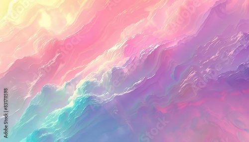 serene abstract pastel gradient background with subtle light reflections digital illustration