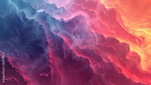 Vibrant Gradient Abstraction A Captivating Fusion of Color Light and Movement