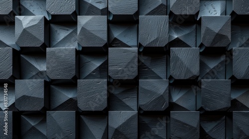 Pattern of high definition geometric textures on a creative textured surface