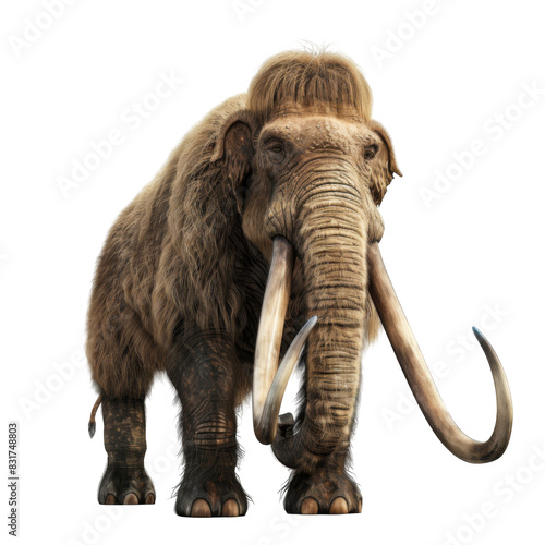 Mammoth isolated on white background