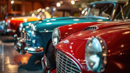 Classic Car Collection: Vintage automobiles in pristine condition on display