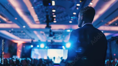 Corporate Event Planning: Event coordinator organizing details for a large conference