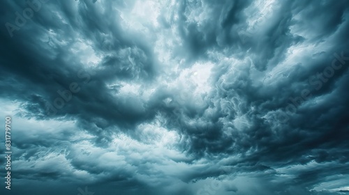 Dark Storm Clouds Fill Dramatic Sky, Thunderstorm and Severe Weather Concept