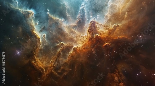 A time-lapse of a nebula, showcasing the gradual birth and evolution of new stars over millennia. The gaseous clouds shift and morph, creating a mesmerizing dance of light and color.