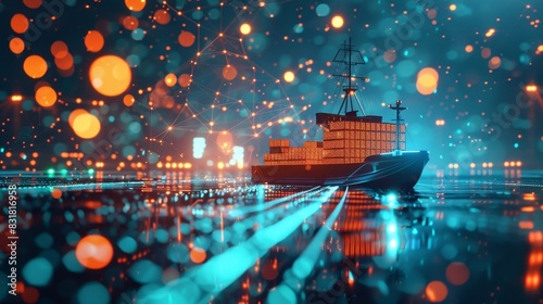 As the world sleeps digital cargo ships continue to transport cryptocurrency symbols across the digital landscape fueling the everexpanding global trade industry.