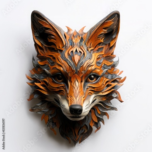 a mask that turns into a mysterious fox sly and cunning in its m