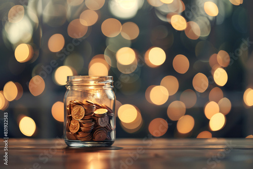 a jar full of coins