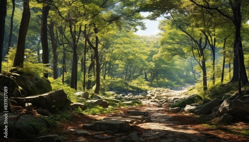 Natural recreational forest of Korea.