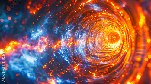 Cosmic vortex of dark matter particles