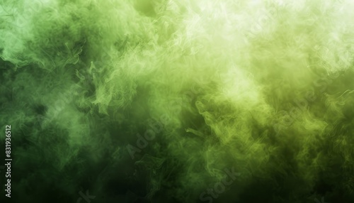A green smoke-filled background suggesting toxicity and pollution, suitable for themes related to environmental hazards or dramatic presentations.