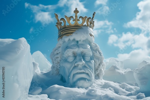 Ice king only the upper part of the body is visible