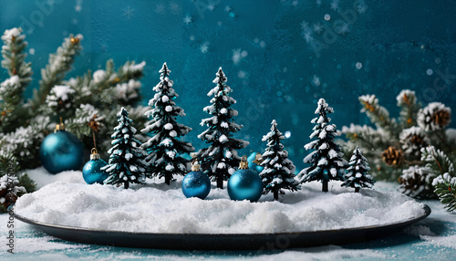 Forêt de Noël en miniature