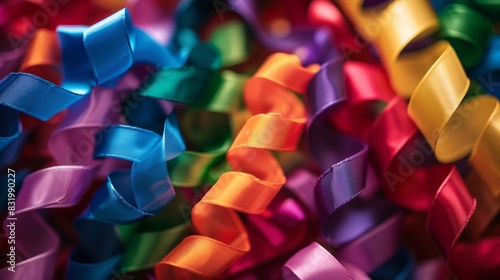 Colorful ribbons and bows