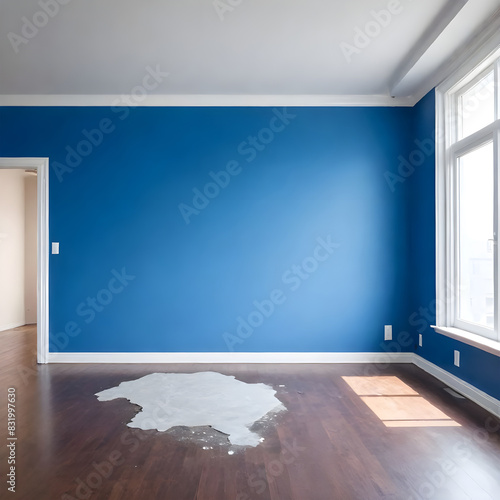 An empty loft livingroom penthouse NY,Madrid,London for Augmented reality mockup pattern frame