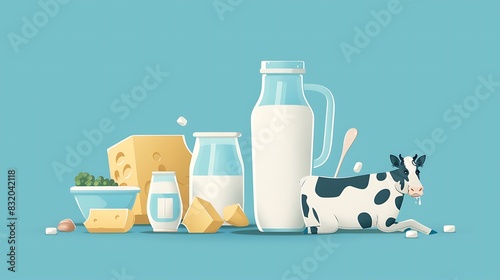 Design an engaging infographic highlighting the health benefits of milk, such as strong bones, improved immunity, and better skin health, using appealing visuals and clear, informative text World