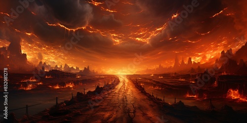 road to hell - fire landscape