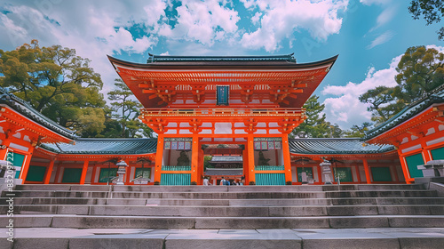 Fushimi Inari-taisha Shinto shrine in Kyoto, Japan during daytime