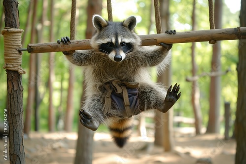 raccoon does sports