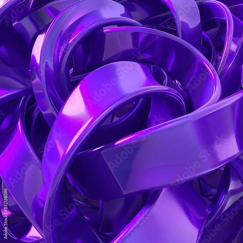 Intense purple twisted forms ideal for lively and exciting event graphics.