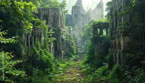 Overgrown pathways leading to forgotten cities
