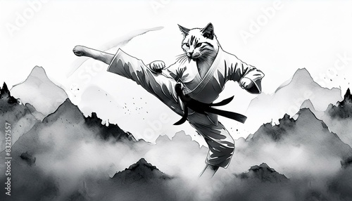 格闘技を極めた武闘家の猫 