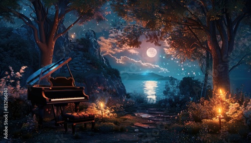 Serene midnight symphony