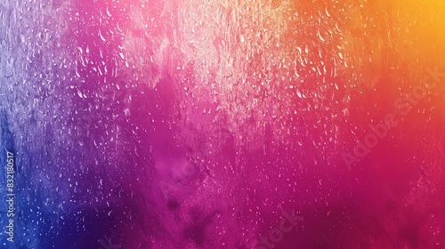 Vibrant abstract background with gradient colors and water droplets. Ideal for use in creative projects or digital designs.