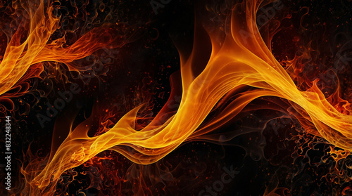 Fire Background: Dynamic Energy and Fiery Passion in Intense Designs