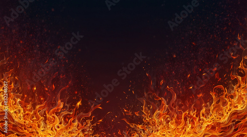 Fire Background: Dynamic Energy and Fiery Passion in Intense Designs