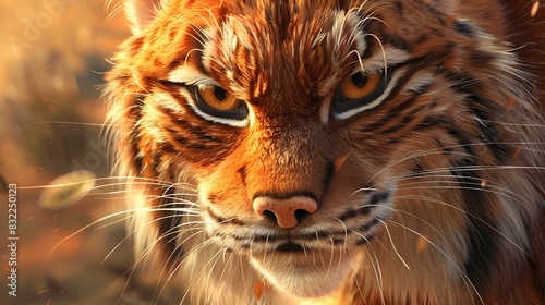 Intense Gaze of a Captivating Tiger in the Wild