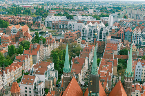 View of Gdansk from the observation deck.