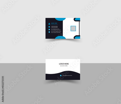 modern creative business card and name card,horizontal simple clean template vector design, layout in rectangle size,easily editable teo sides back and front design.