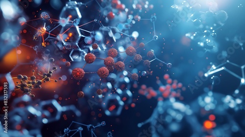 A display of nano-catalysts used in chemical manufacturing, shown catalyzing reactions more efficiently at the molecular level to reduce waste and improve yields.