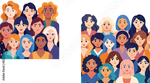 Group of Women Different Ethnicity Race-